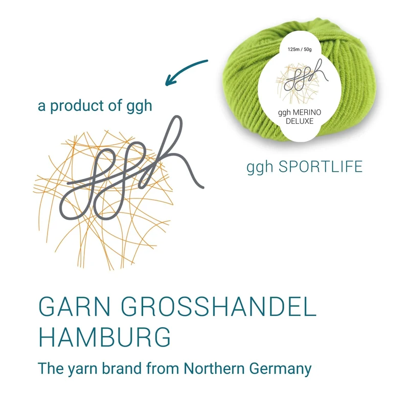 ggh Merino Deluxe - 300g Set (6x50g) - 020 - Moos