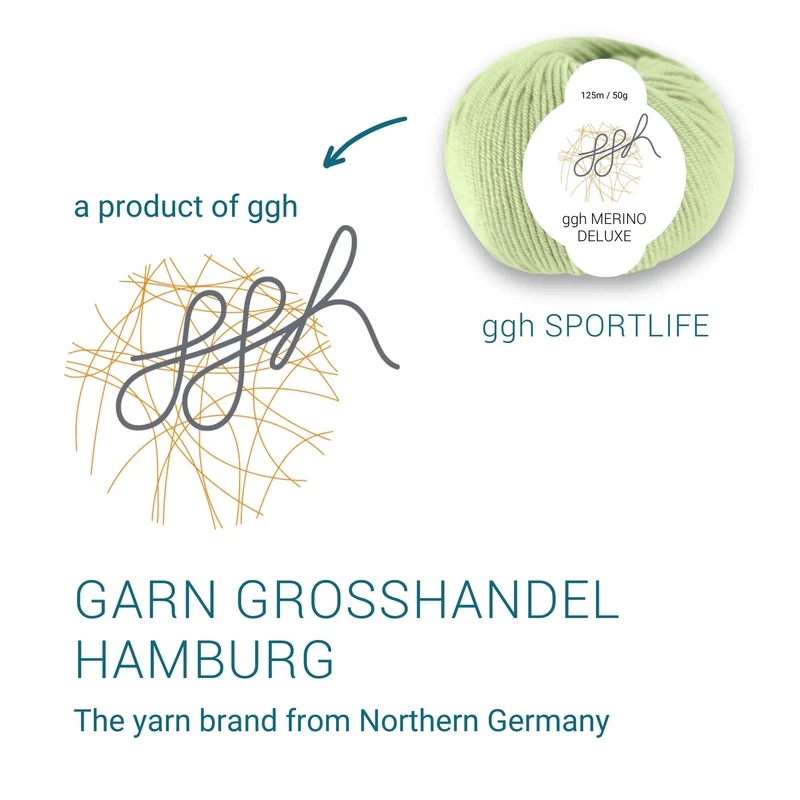ggh Merino Deluxe - 300g Set (6x50g) - 019 - Helles Limettengrün