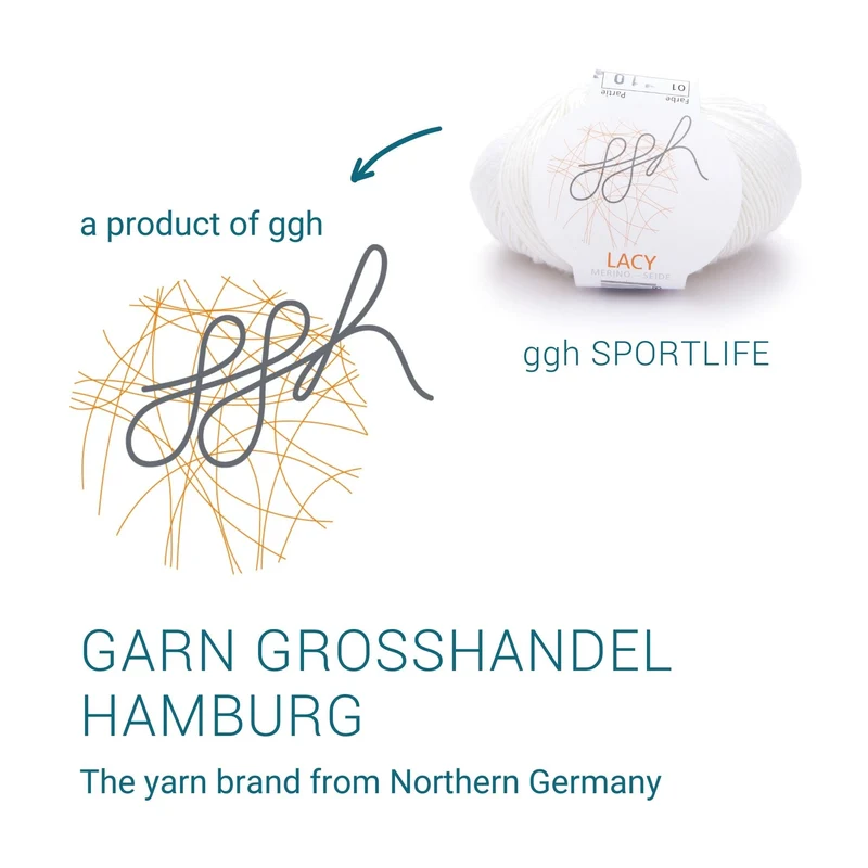 ggh Lacy | Set mit 4 x 25g (insg. 100g) - 001 - Wollweiß