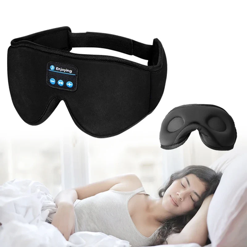 Schlafmaske Maske Augenbinde Augenmaske Nachtmaske 3D Schlafbrille mit Musik