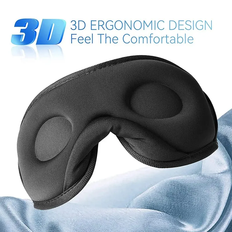 Schlafmaske Maske Augenbinde Augenmaske Nachtmaske 3D Schlafbrille mit Musik