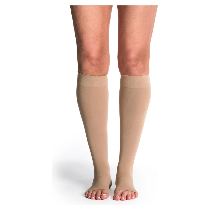 Sigvaris Soft Opaque Women's Knee High 30-40 mmHg, Open Toe