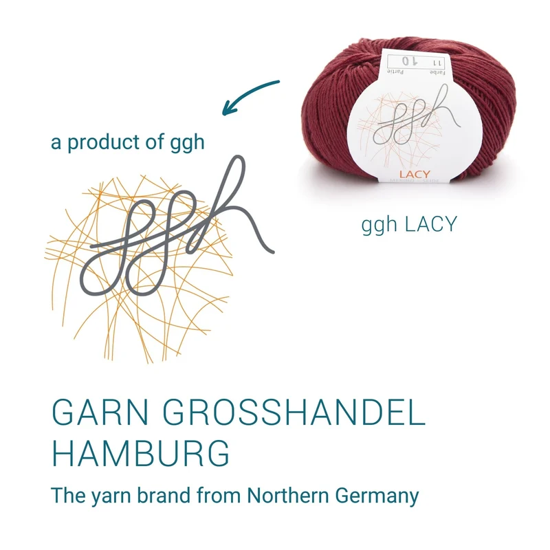 ggh Lacy | Set mit 4 x 25g (insg. 100g) - 011 - Kardinalrot