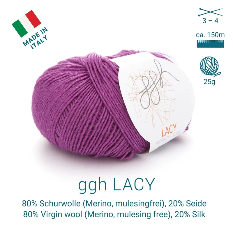 ggh Lacy | Set mit 4 x 25g (insg. 100g) - 012 - Zyklam