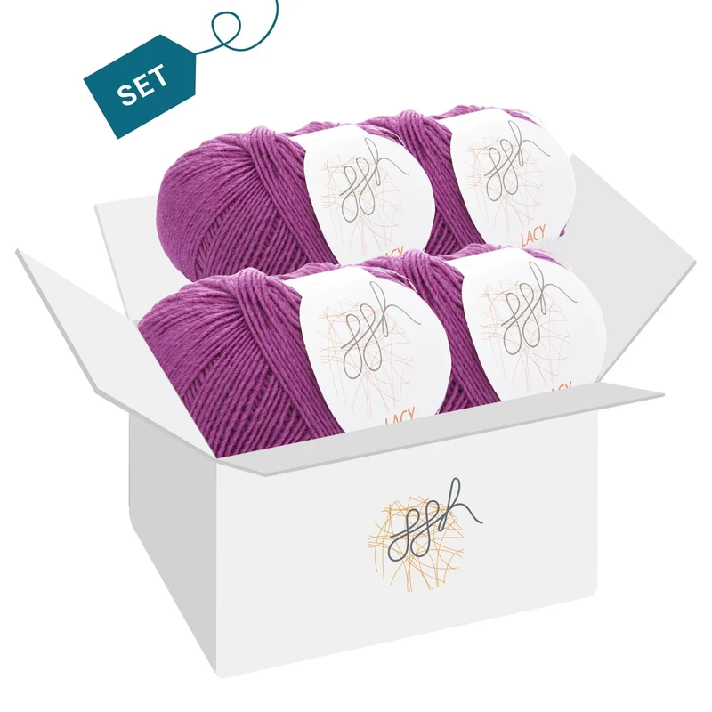 ggh Lacy | Set mit 4 x 25g (insg. 100g) - 012 - Zyklam