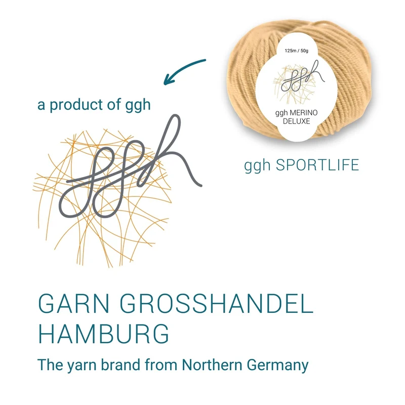 ggh Merino Deluxe - 300g Set (6x50g) - 008 – Beigebraun