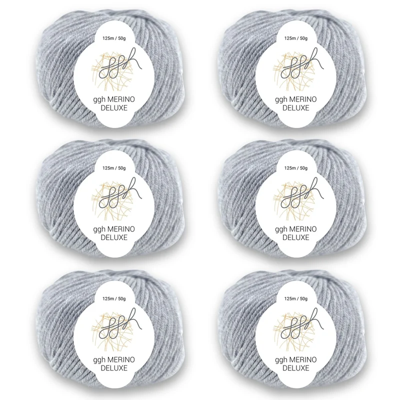 ggh Merino Deluxe - 300g Set (6x50g) - 005 - Grau