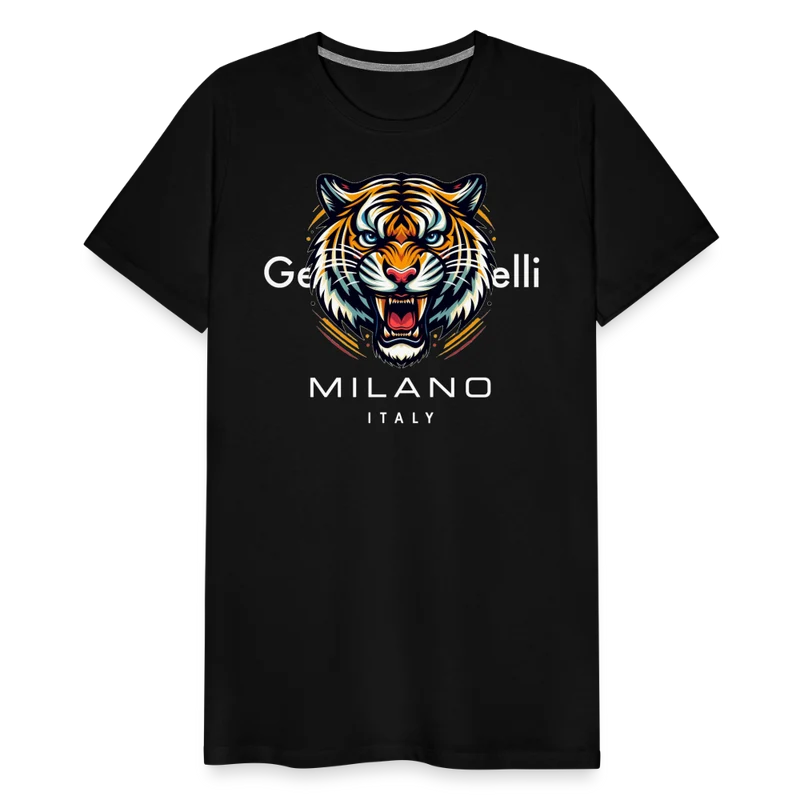 Männer T-Shirt Rundhals Unisex Tiger Sommer Streetwear Tank Top 100% Baumwolle