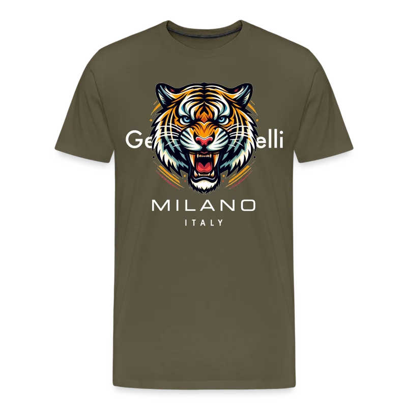 Männer T-Shirt Rundhals Unisex Tiger Sommer Streetwear Tank Top 100% Baumwolle