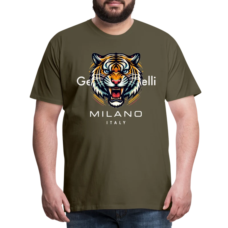 Männer T-Shirt Rundhals Unisex Tiger Sommer Streetwear Tank Top 100% Baumwolle