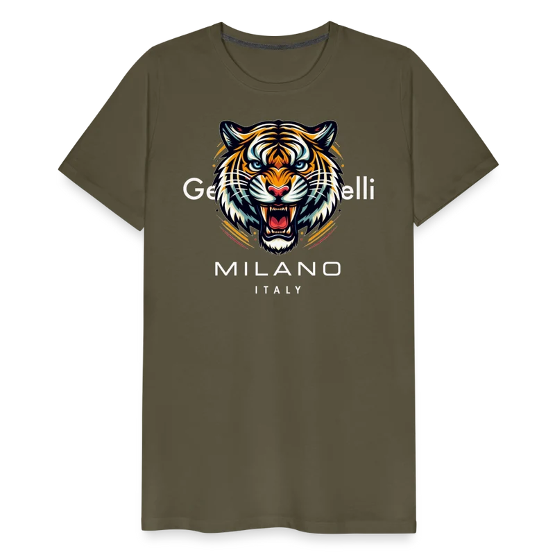 Männer T-Shirt Rundhals Unisex Tiger Sommer Streetwear Tank Top 100% Baumwolle