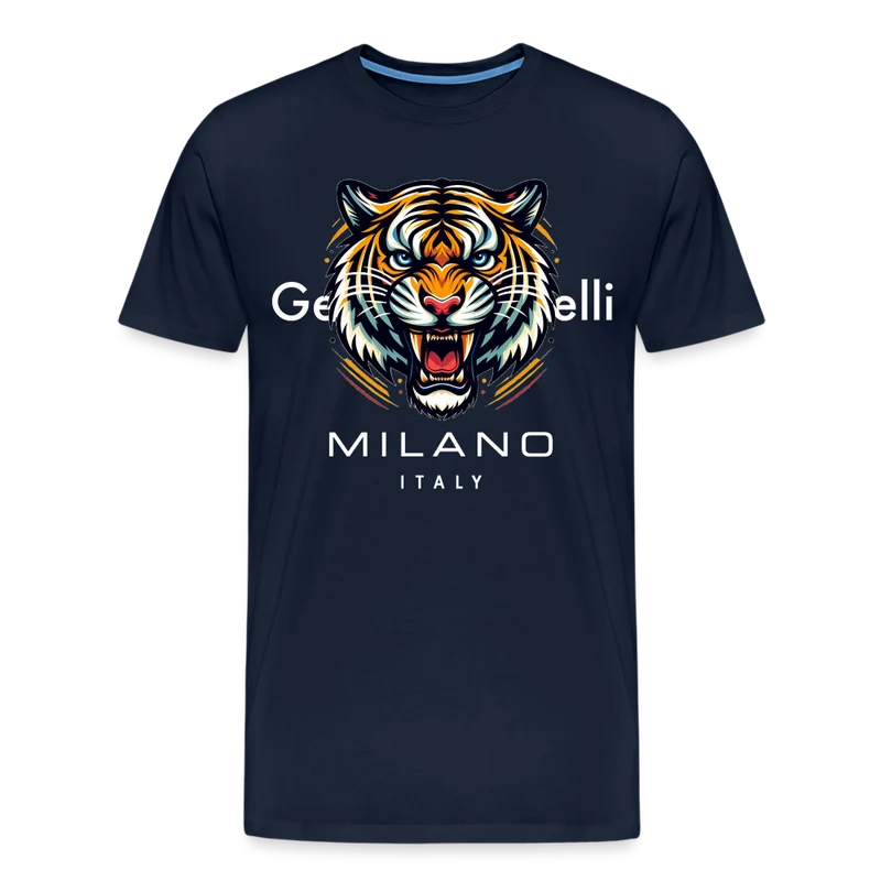 Männer T-Shirt Rundhals Unisex Tiger Sommer Streetwear Tank Top 100% Baumwolle
