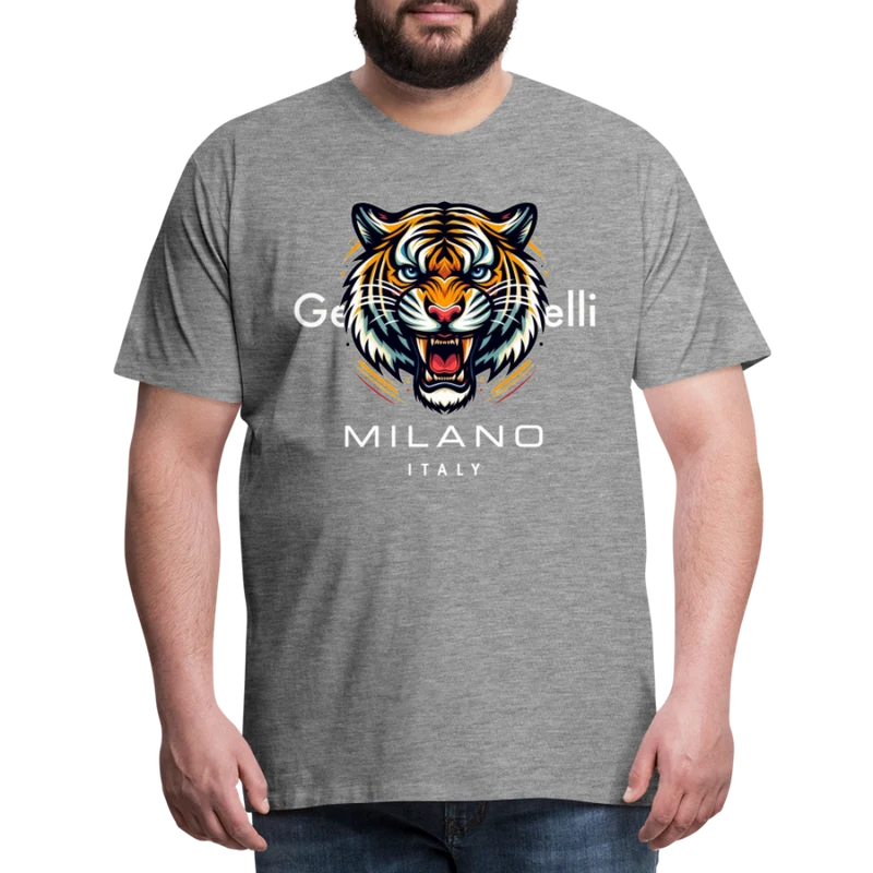 Männer T-Shirt Rundhals Unisex Tiger Sommer Streetwear Tank Top 100% Baumwolle