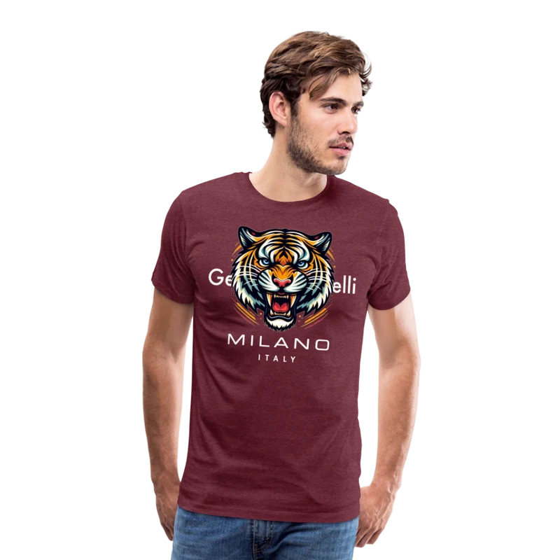 Männer T-Shirt Rundhals Unisex Tiger Sommer Streetwear Tank Top 100% Baumwolle