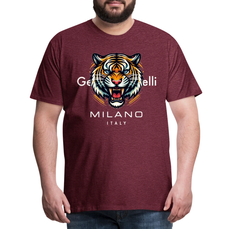 Männer T-Shirt Rundhals Unisex Tiger Sommer Streetwear Tank Top 100% Baumwolle