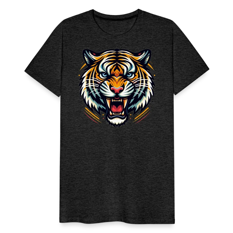 Männer T-Shirt Rundhals Unisex Tiger Sommer Streetwear Tank Top 100% Baumwolle