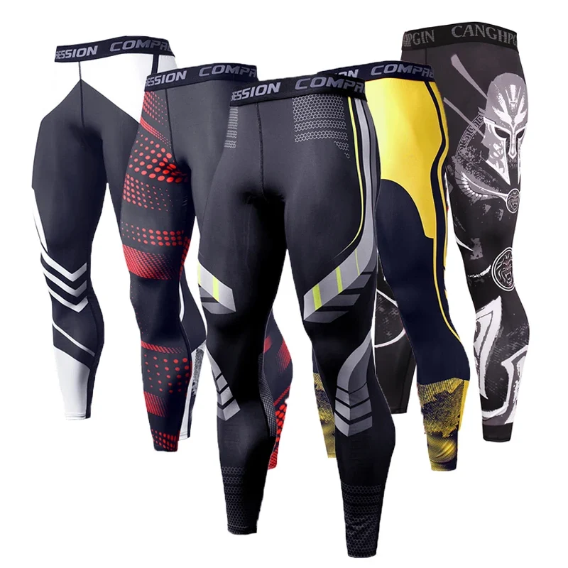 Herren Leggings Sporthose Jogginghose Trainingshose Lauf Hose Kompressionshose