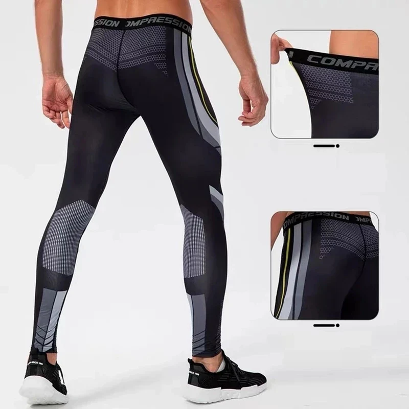 Herren Leggings Sporthose Jogginghose Trainingshose Lauf Hose Kompressionshose