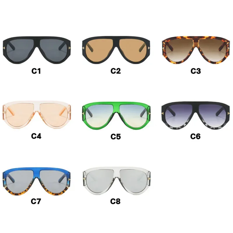 Damen Sonnenbrille Designer Luxus Brille Quadratische Übergröße Gläser Vintage