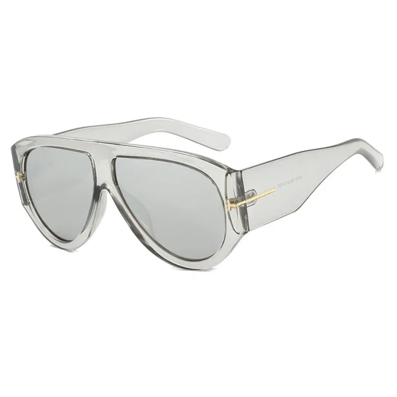 Damen Sonnenbrille Designer Luxus Brille Quadratische Übergröße Gläser Vintage