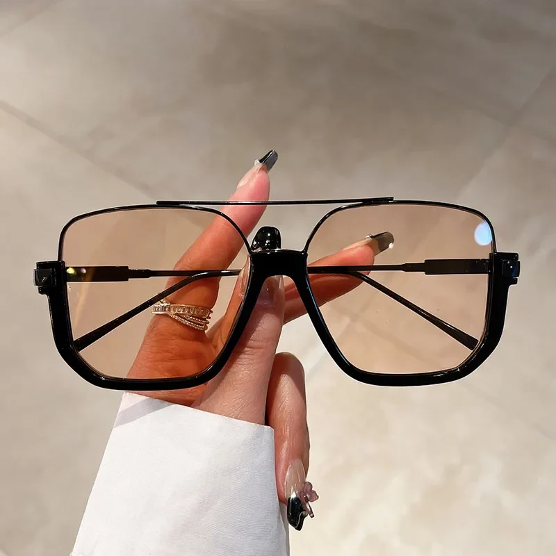 Damen Sonnenbrille Designer Luxus Brille Quadratische Übergröße Gläser Vintage