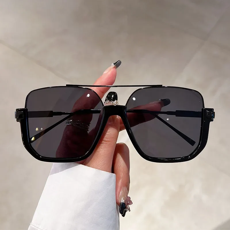 Damen Sonnenbrille Designer Luxus Brille Quadratische Übergröße Gläser Vintage