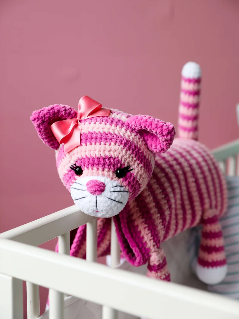 Anleitung Babydecke Katze