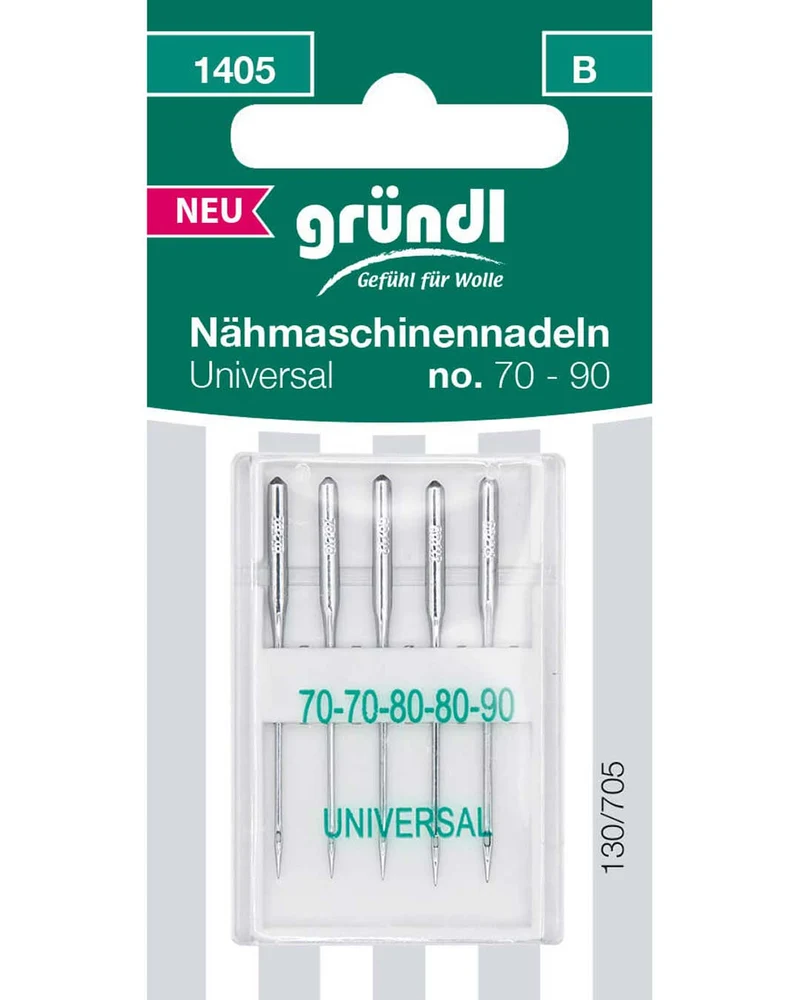 Nähmaschinennadeln Universal, 5 Stk., No. 70 – 90