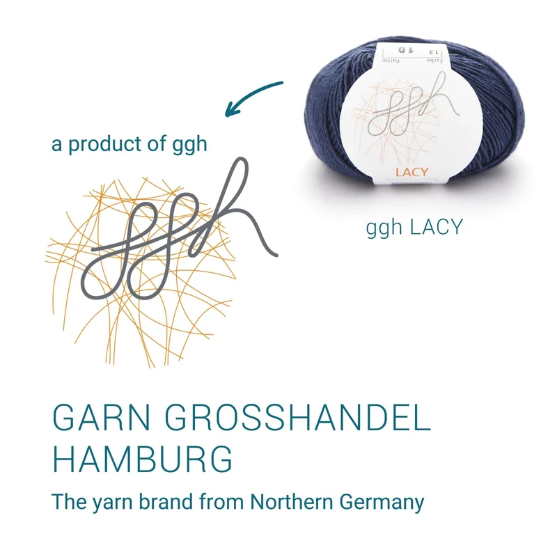 GGH Lacy | Merinowolle mit Seide | 25g - 170m | 013 - Dunkelblau