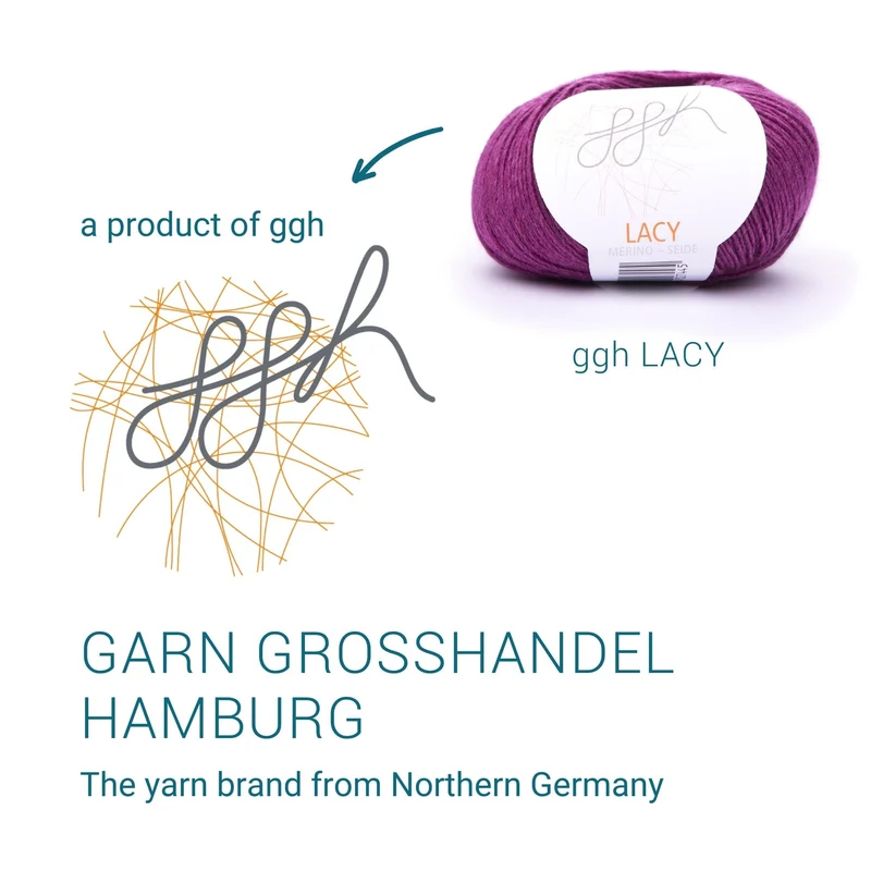 GGH Lacy | Merinowolle mit Seide | 25g - 170m | 016 - Amethyst