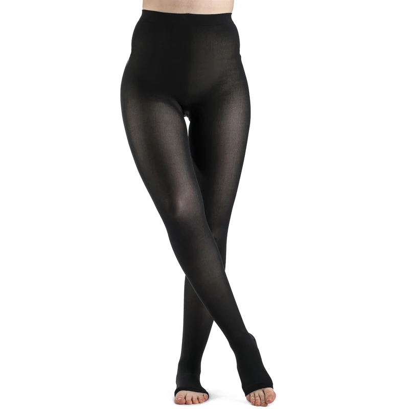 Sigvaris Soft Opaque Women's Pantyhose 15-20 mmHg, Open Toe