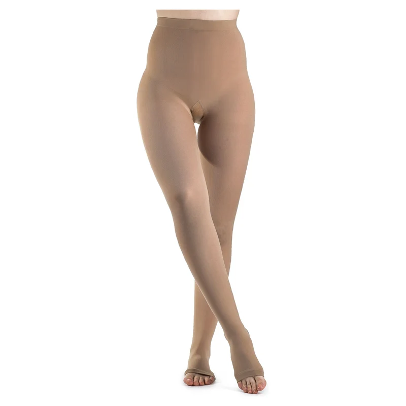 Sigvaris Soft Opaque Women's Pantyhose 15-20 mmHg, Open Toe