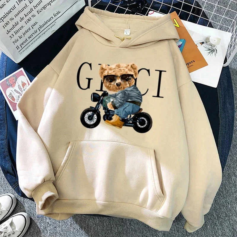 Teddybär Kapuzenpullover Sweatshirt Hoodie Pulli Damen Kapuzenpulli Streetwear