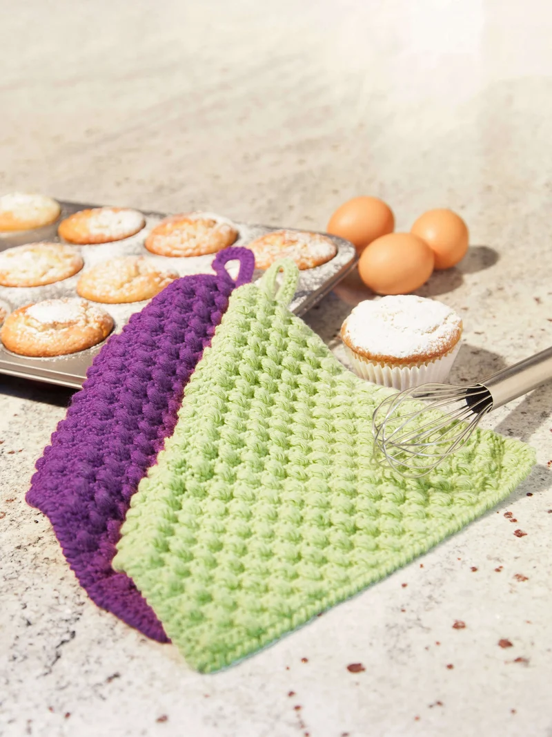Anleitung Topflappen mit Noppen