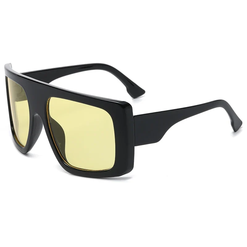 Damen Sonnenbrille Designer Luxus Brille Quadratische Übergröße Gläser Vintage
