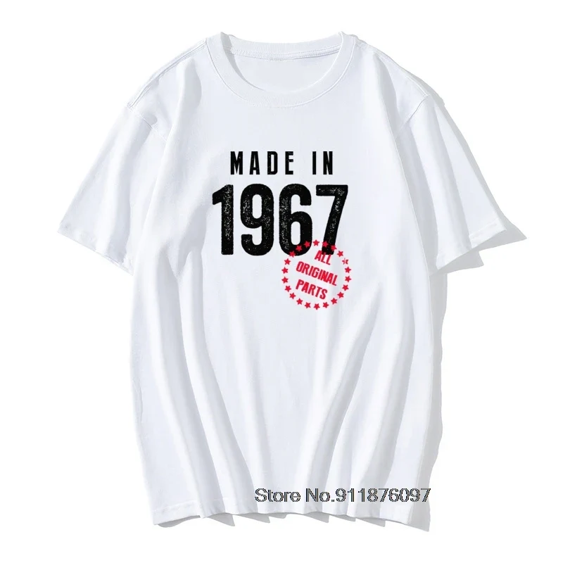 Herren T-Shirt Made In 1965 Shirt Unisex Streetwear Tank Top 100% Baumwolle