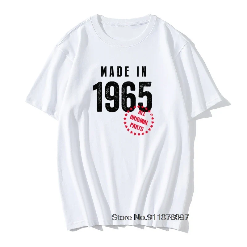 Herren T-Shirt Made In 1965 Shirt Unisex Streetwear Tank Top 100% Baumwolle
