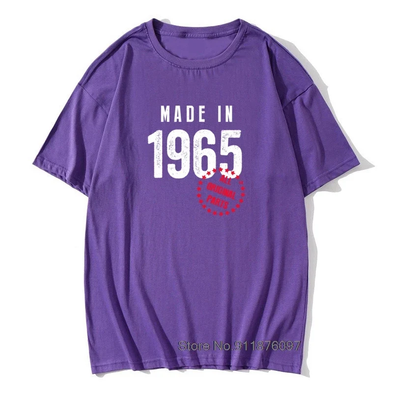 Herren T-Shirt Made In 1965 Shirt Unisex Streetwear Tank Top 100% Baumwolle