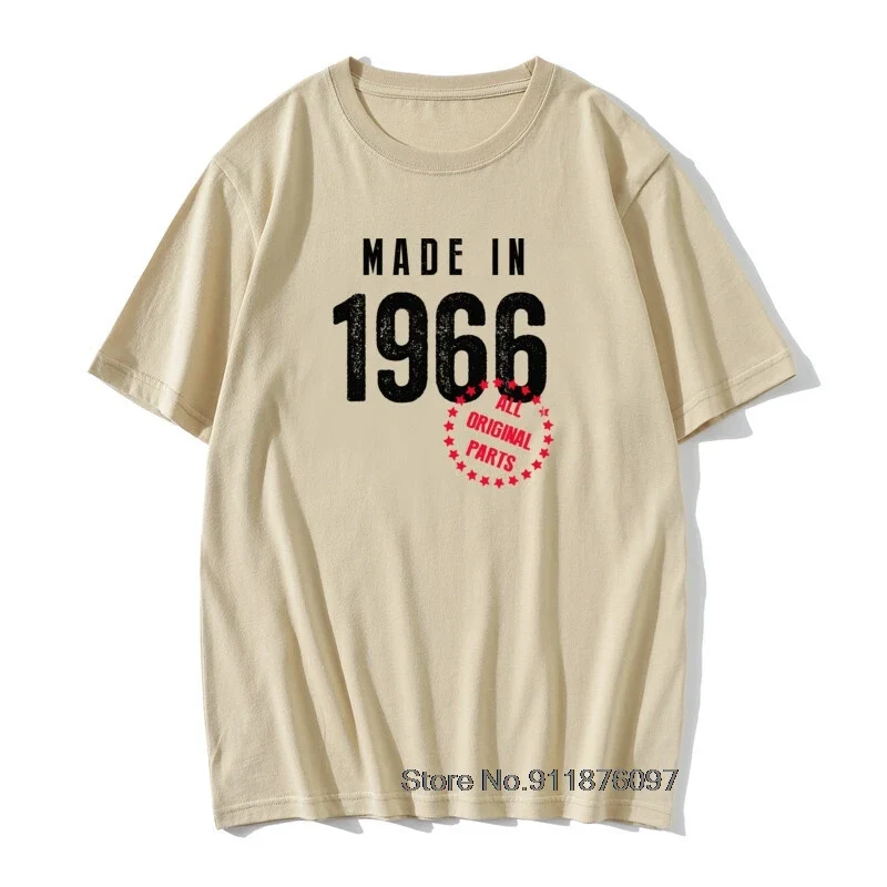 Herren T-Shirt Made In 1965 Shirt Unisex Streetwear Tank Top 100% Baumwolle