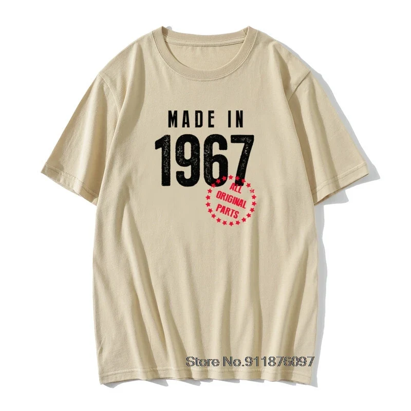 Herren T-Shirt Made In 1965 Shirt Unisex Streetwear Tank Top 100% Baumwolle