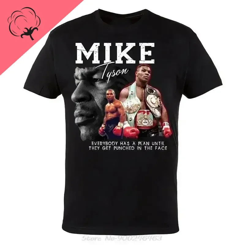 Herren T-Shirt Iron Mike Tyson Shirt Unisex Streetwear Tank Top 100% Baumwolle