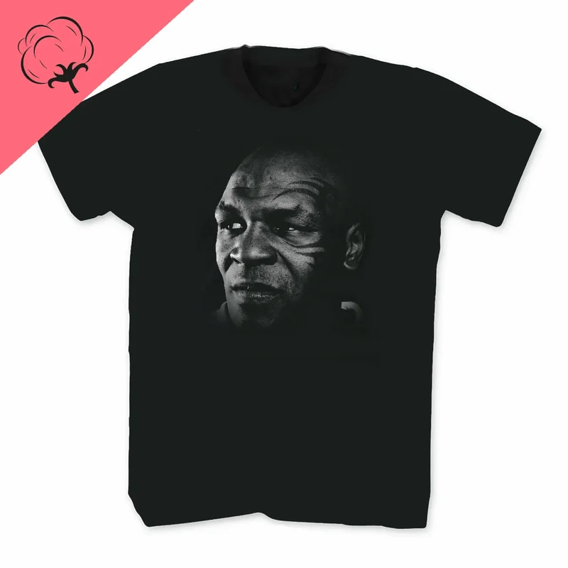 Herren T-Shirt Iron Mike Tyson Shirt Unisex Streetwear Tank Top 100% Baumwolle