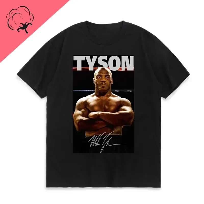 Herren T-Shirt Iron Mike Tyson Shirt Unisex Streetwear Tank Top 100% Baumwolle