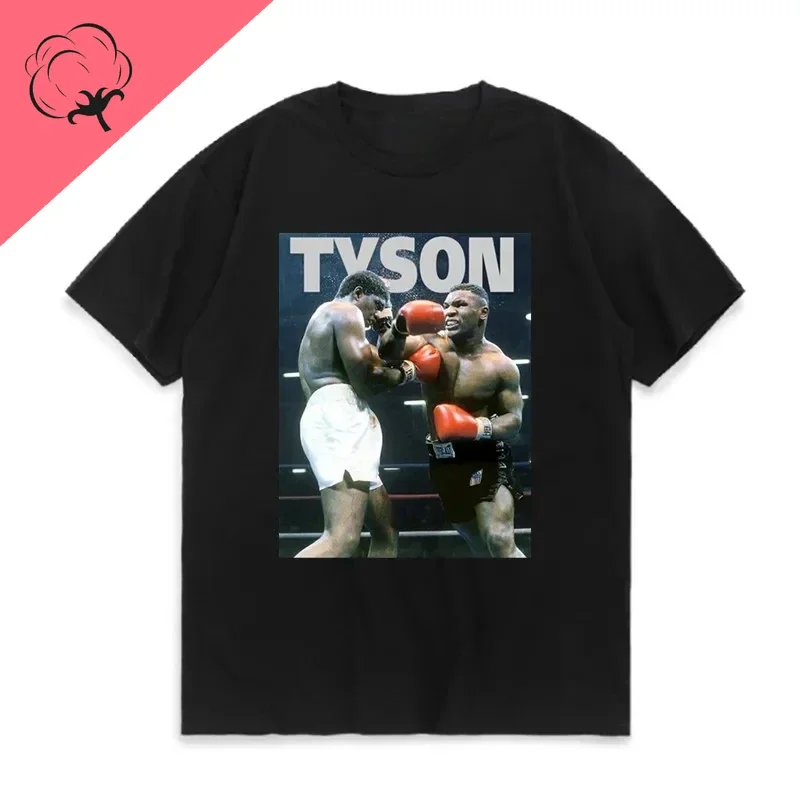 Herren T-Shirt Iron Mike Tyson Shirt Unisex Streetwear Tank Top 100% Baumwolle