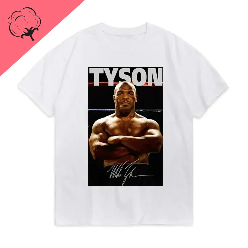 Herren T-Shirt Iron Mike Tyson Shirt Unisex Streetwear Tank Top 100% Baumwolle