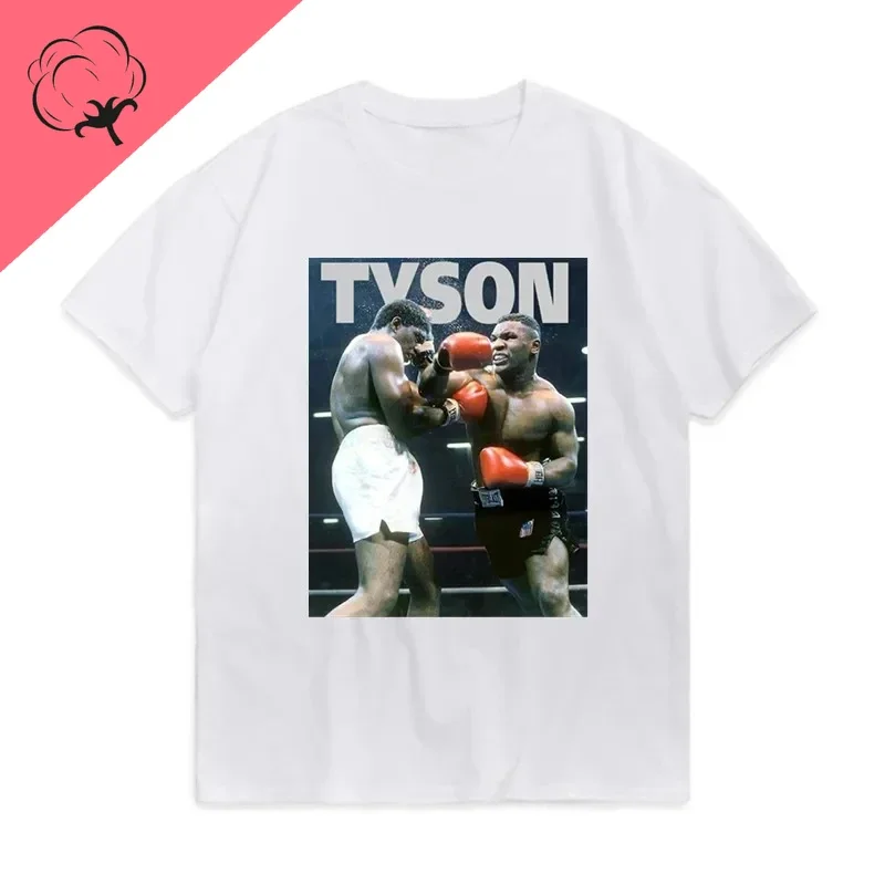 Herren T-Shirt Iron Mike Tyson Shirt Unisex Streetwear Tank Top 100% Baumwolle