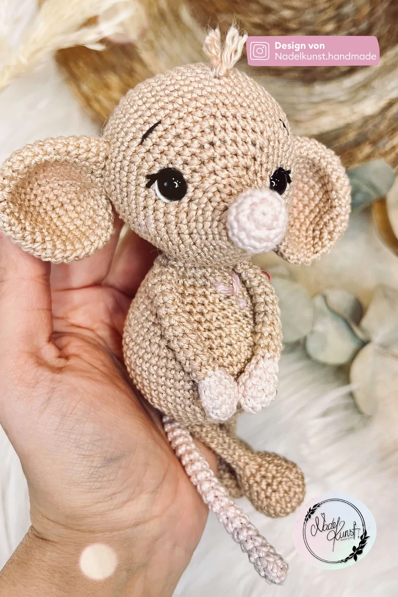 Anleitung Amigurumi Maus Milly aus Baumwollgarn