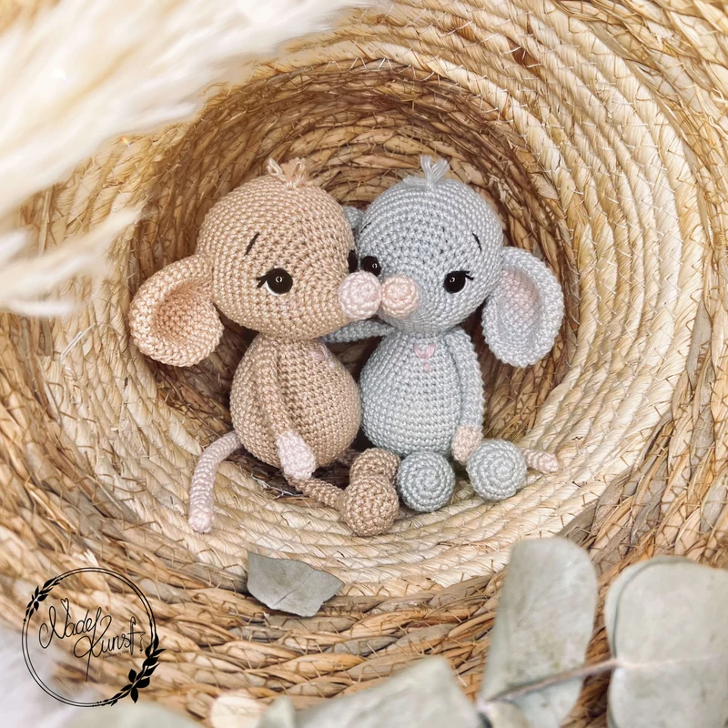 Anleitung Amigurumi Maus Milly aus Baumwollgarn