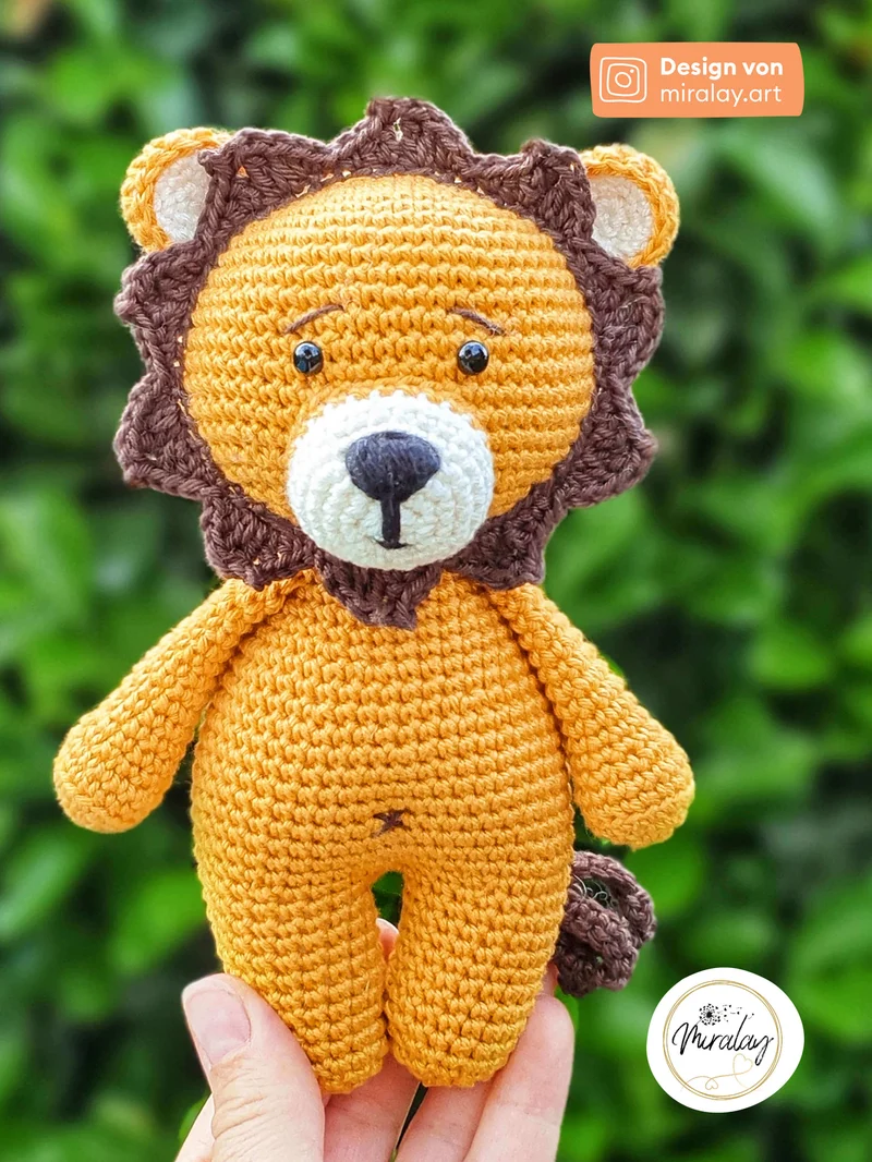 Anleitung Amigurumi-Löwe Paul aus Baumwolle