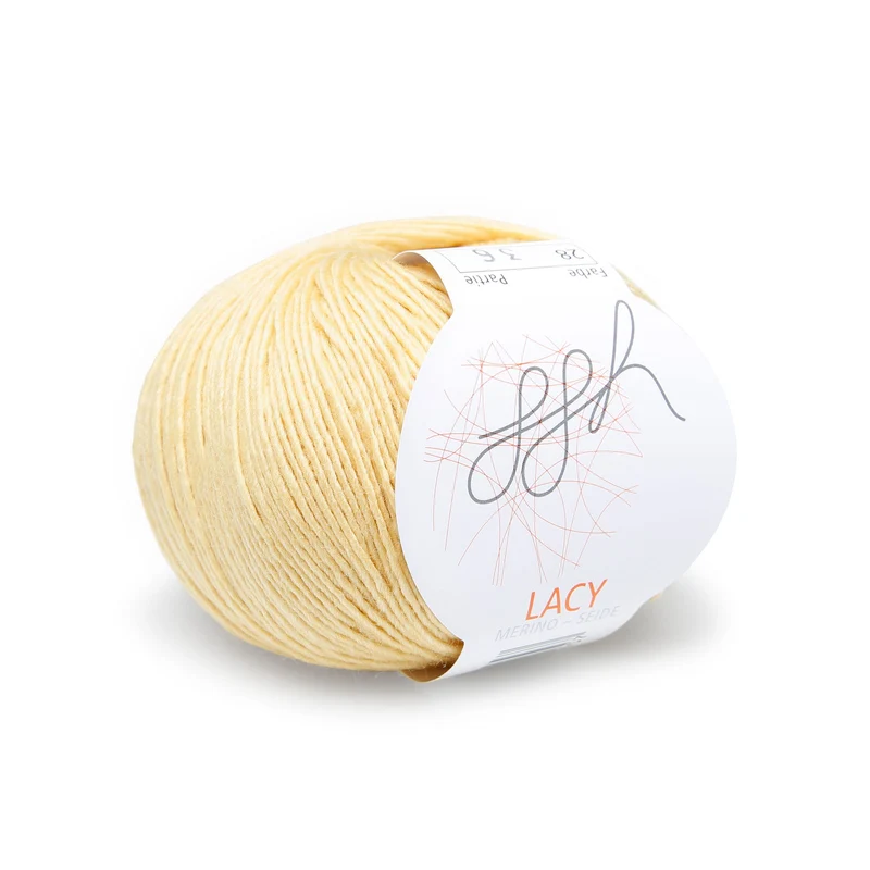 GGH Lacy | Merinowolle mit Seide | 25g - 170m | 028 - Senfgelb